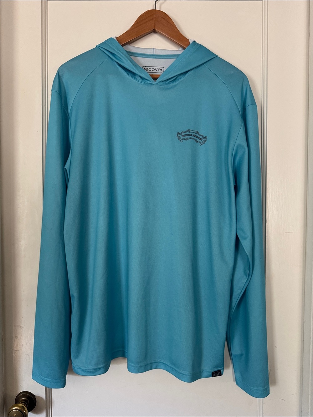 Recover Women's Aqua Lightweight Hooded Pullover